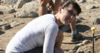 Kia Atsales on an excavation in Crete.