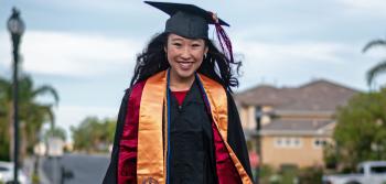 Female Graduate Student Smilling