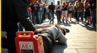 firefighter demonstrating cpr