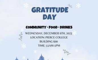 Flyer for the Gratitude Day Event hosted on 12.6.2023.