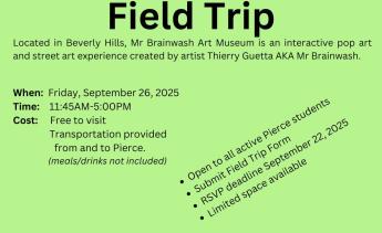 Flyer for Mr Brainwash Field Trip 2025 