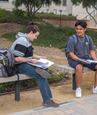 Two Students Doing Homework