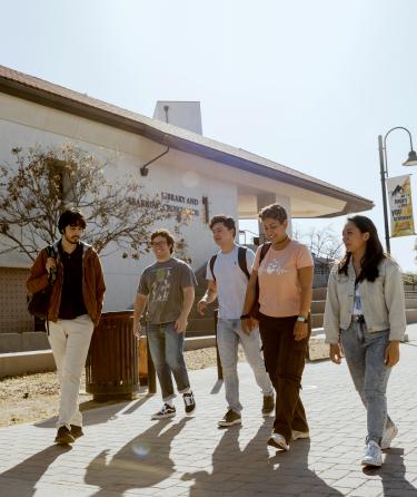 Group of Students Walking