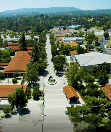 Arial view campus