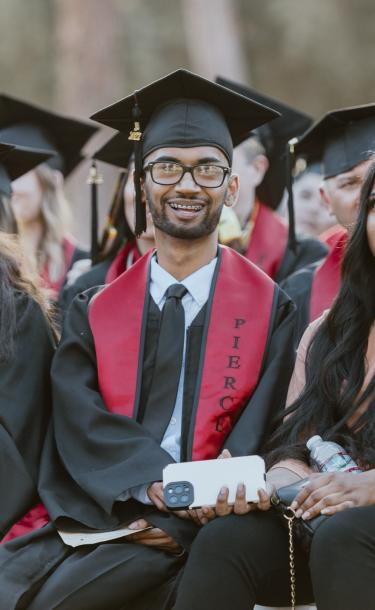Graduated Guy Smiling