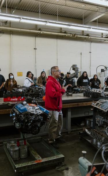 Students Taking a Class of Motors 