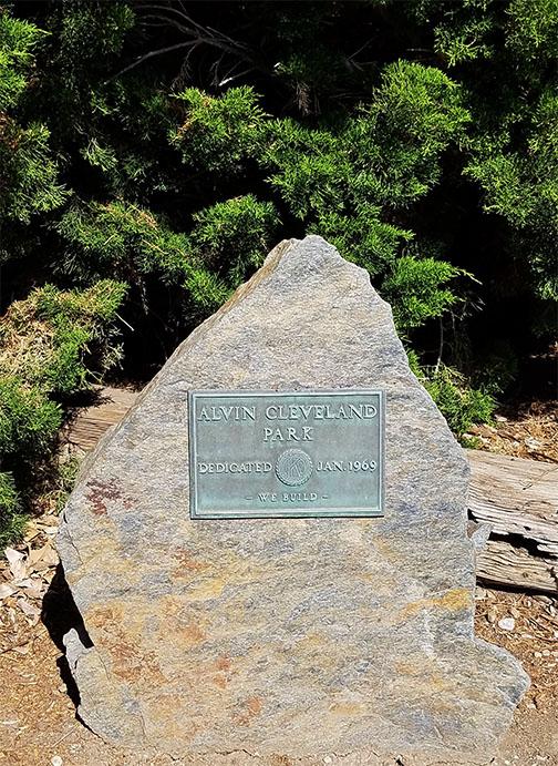 Alvin Cleveland Park Plaque
