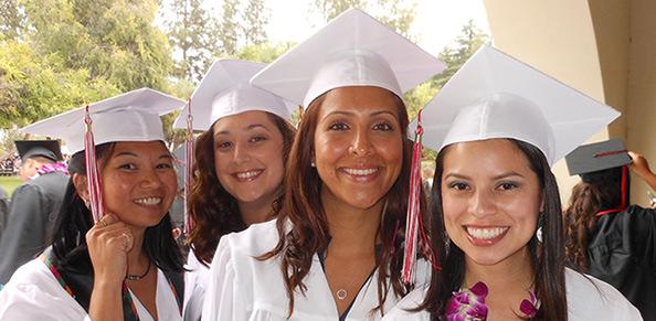 Four Nursing Students Smilling at Graduation