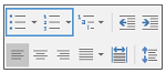 Word Bullets and Lists