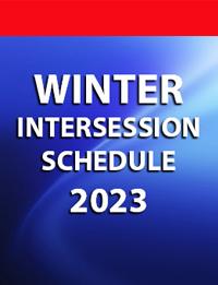 Winter Intersession Schedule 2023 Cover