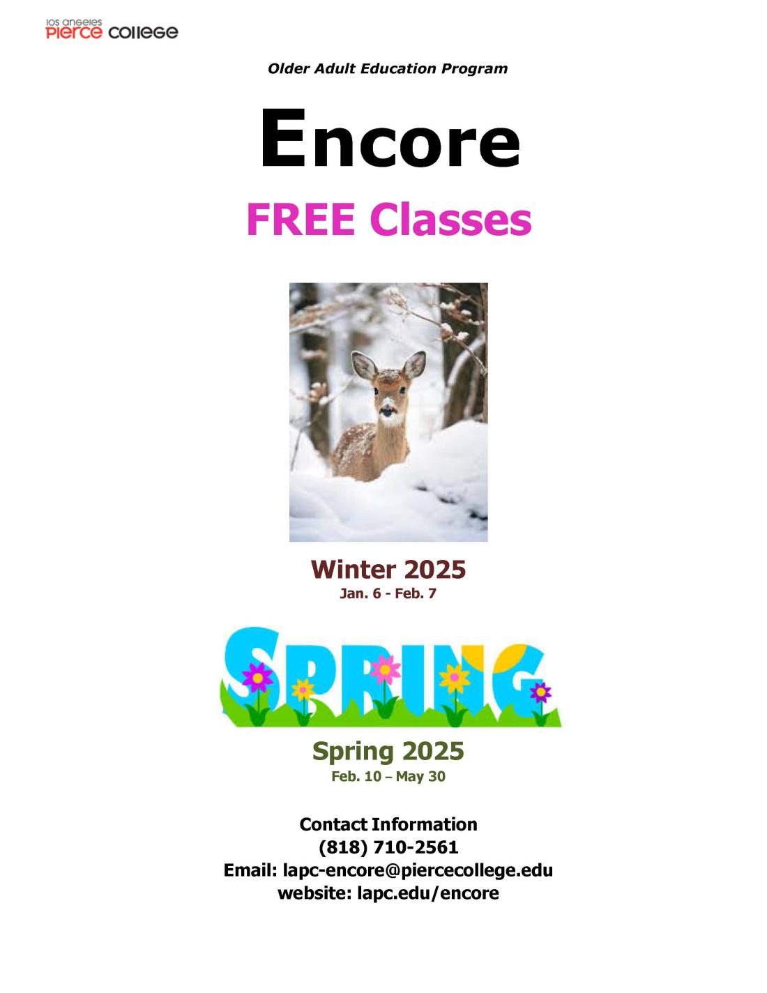 Encore Catalog Winter Spring 25 Cover