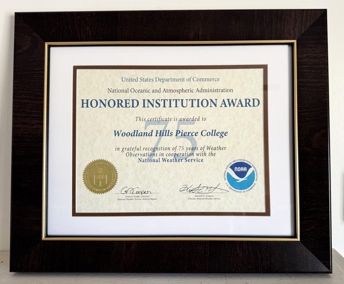 plaque weather station anniversary