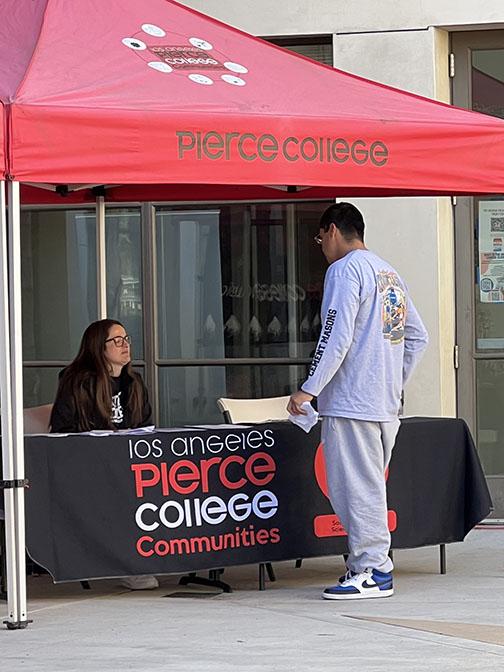 Enrollment event booth