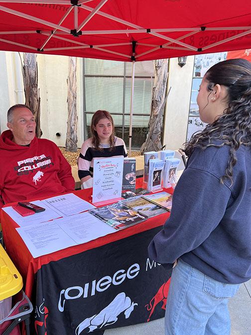 Enrollment event booth