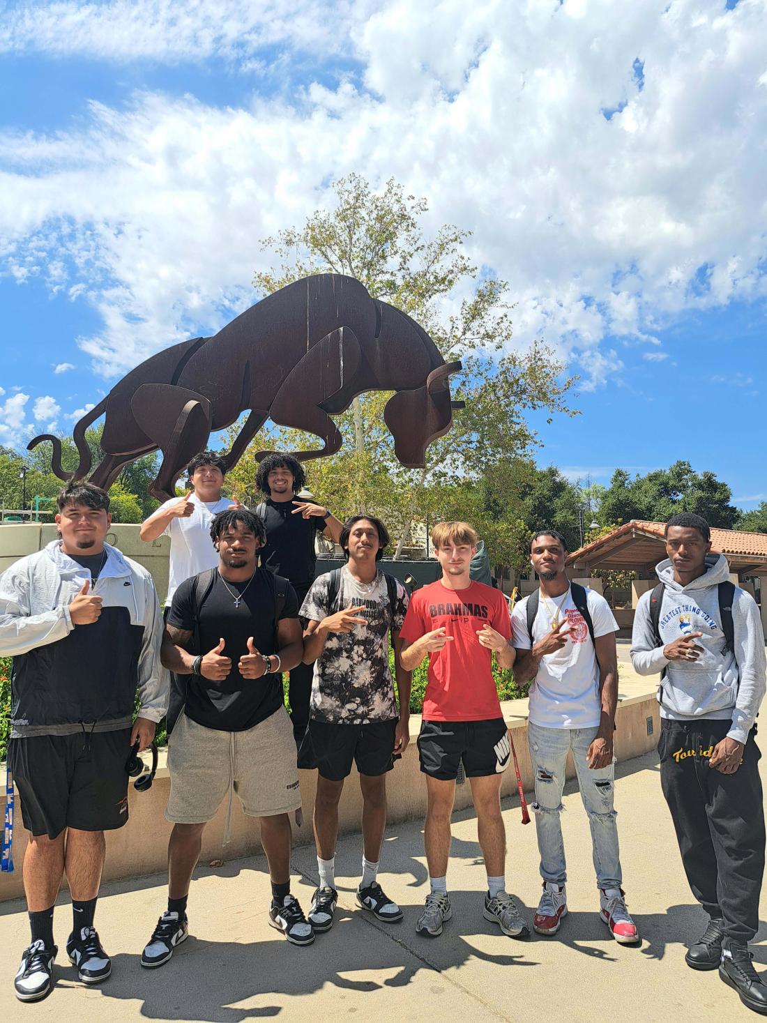 student athletes on day 1