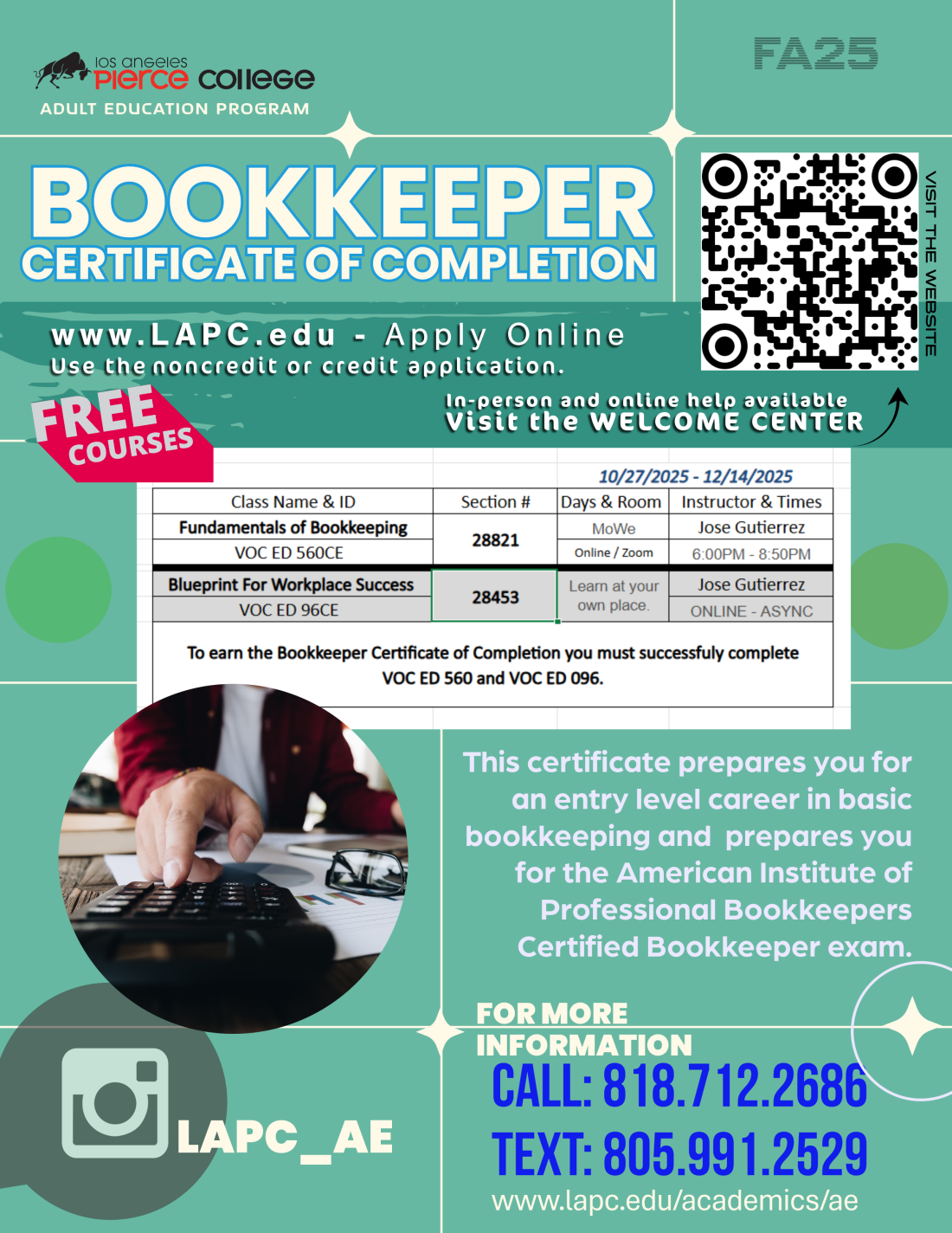 Bookkeeper FLyers Fall 2025