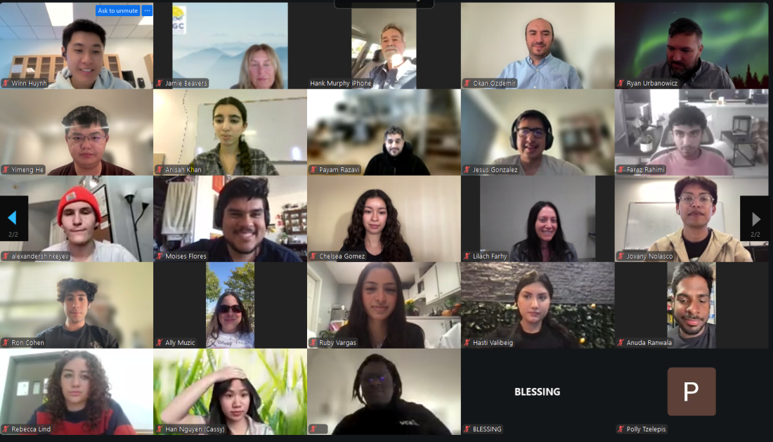 students meeting over zoom