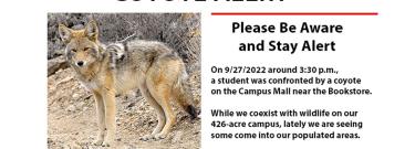 Coyote Alert Flyer