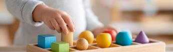 Child playing blocks