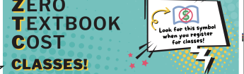 flyer for zero textbook cost
