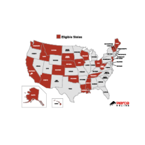 Pierce Online Out of State Map