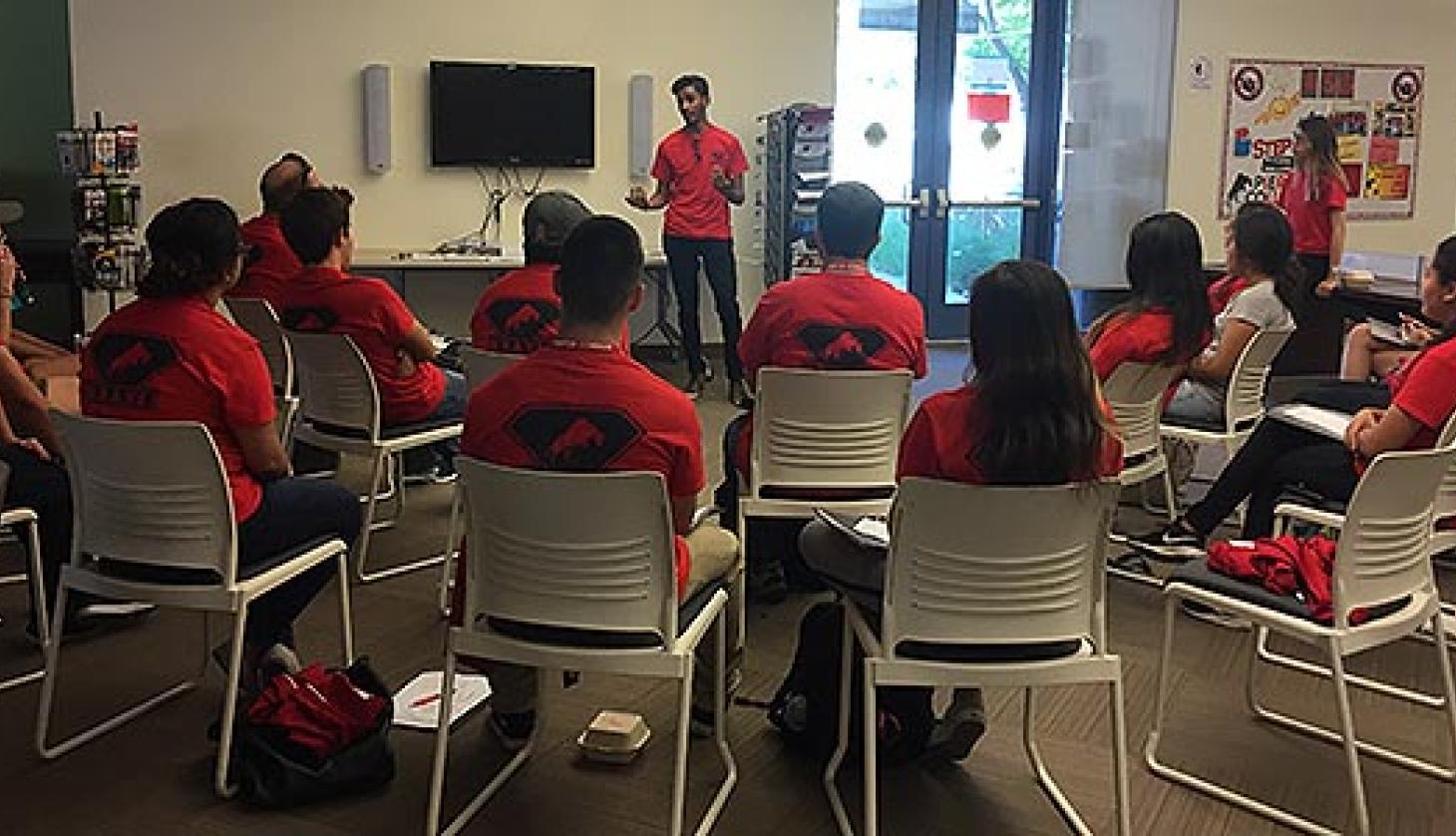 Students Having a Meeting