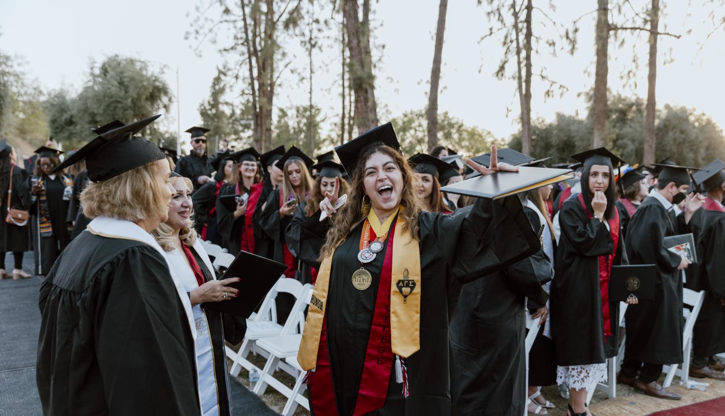 Graduated Celebrating