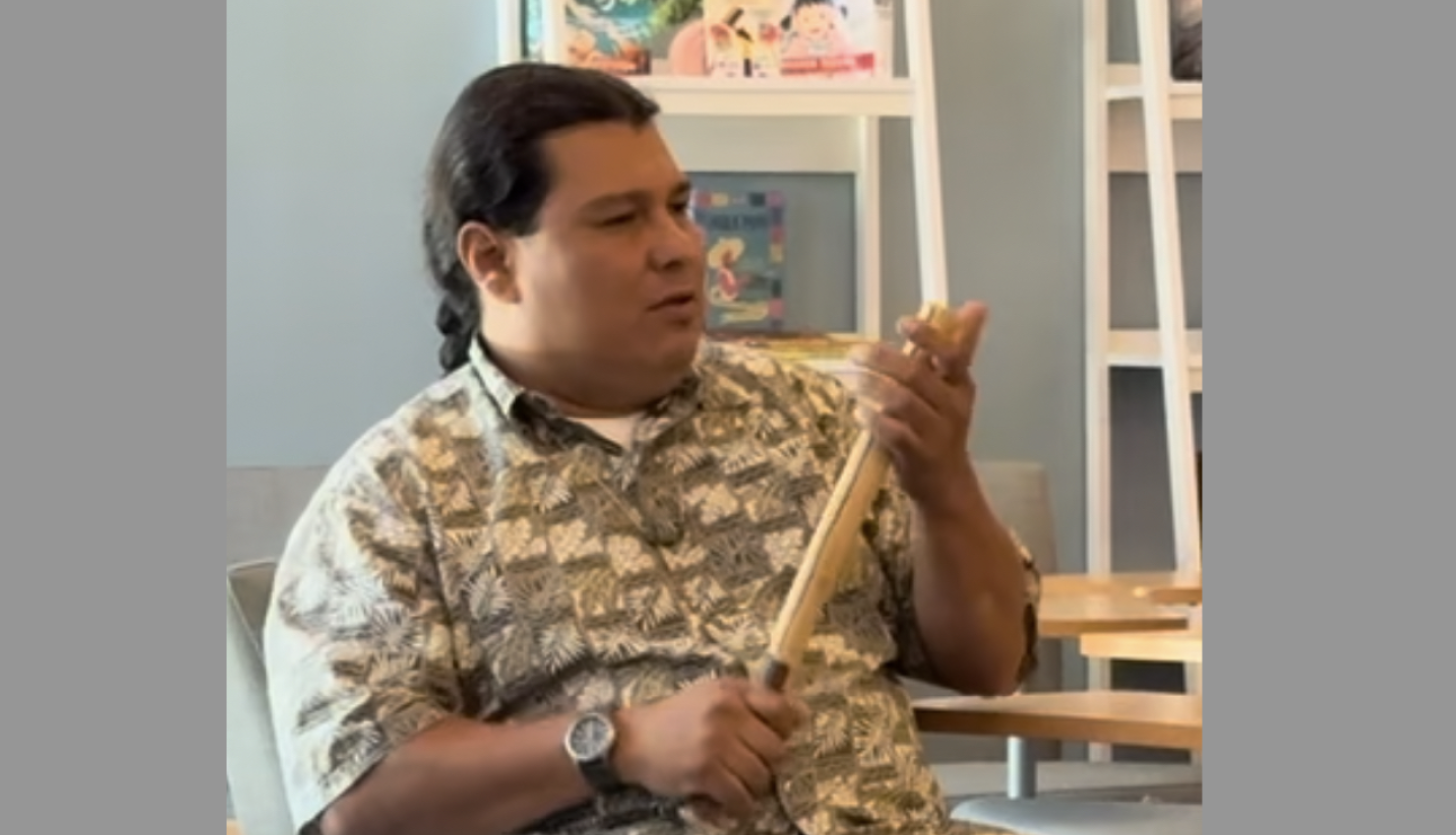 Lazaro Arvizu Tongva Clap Stick