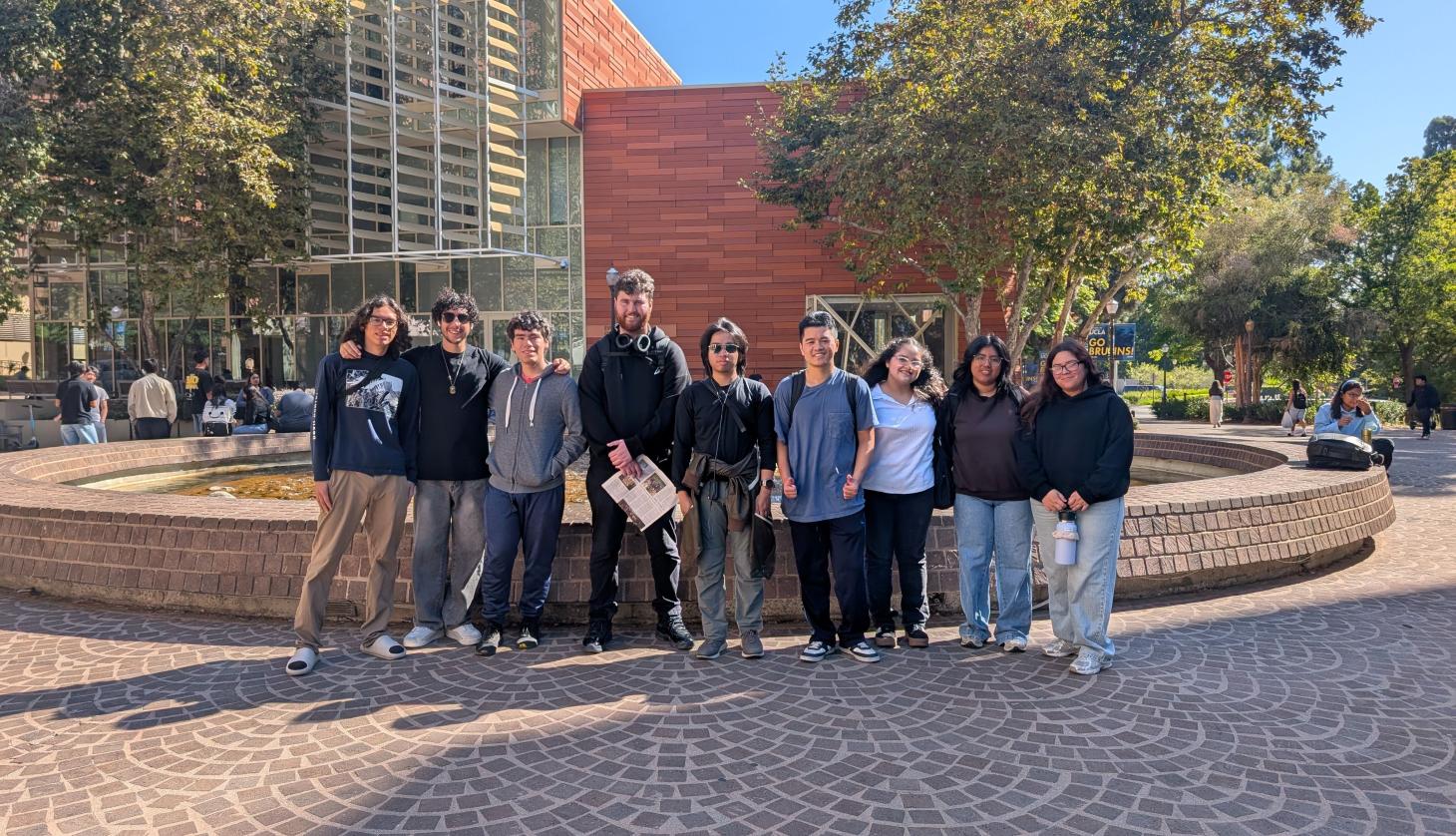 Students on UCLA campus